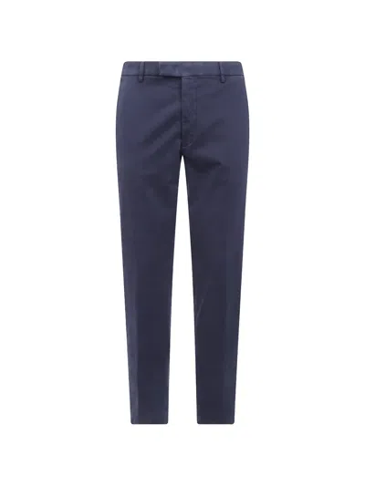 Michael Coal Flap-pocket Chino Trousers In Blue