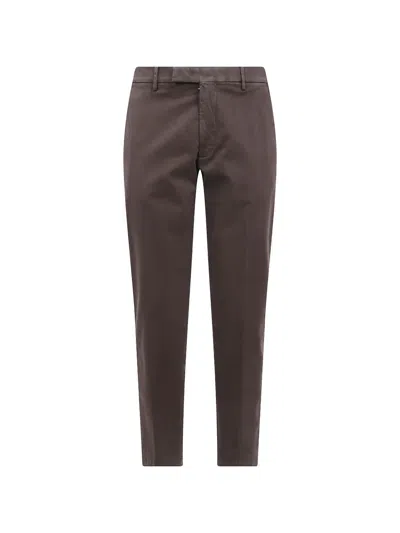 Michael Coal Flap-pocket Chino Trousers In Brown
