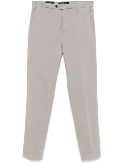 Michael Coal Grey Stretch Trousers In Neutral