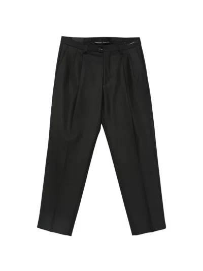 Michael Coal Harrison Pleated-detail Tailored Trousers In Black