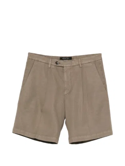 Michael Coal Harry Pleated Chino Shorts In Gray