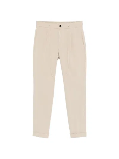 Michael Coal Johnny Pleated Trousers In Neutral