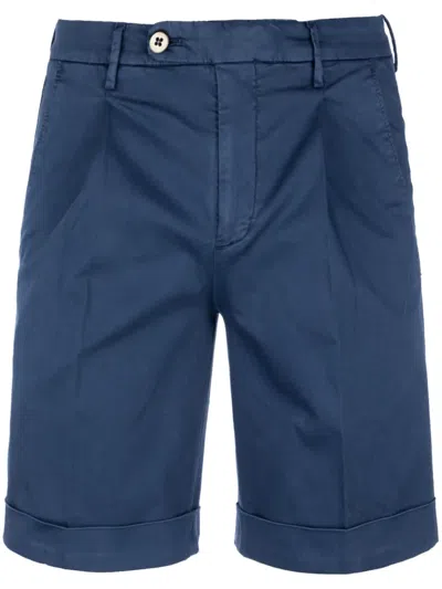 Michael Coal Logo-patch Shorts In Blue