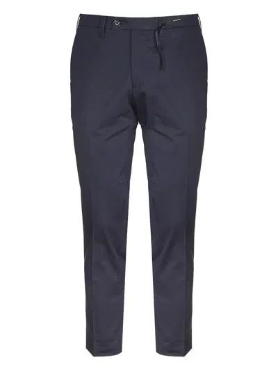 Michael Coal Logo-patch Trousers In Blue