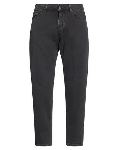 Michael Coal Man Jeans Black Size 32 Cotton, Recycled Cotton In Animal Print