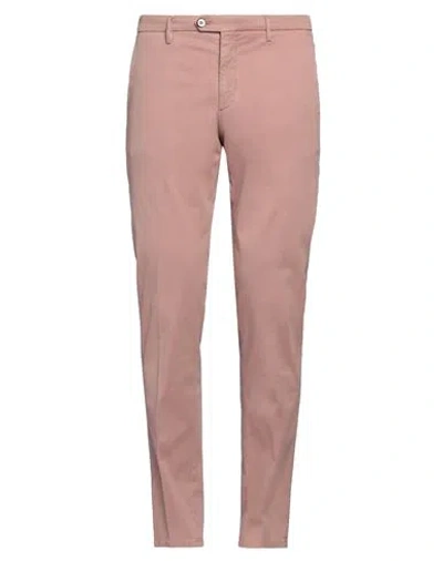 Michael Coal Man Pants Antique Rose Size 34 Cotton, Lyocell, Elastane In Pink