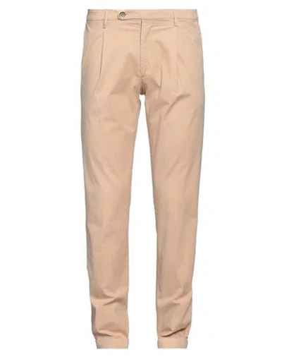 Michael Coal Man Pants Apricot Size 31 Cotton, Elastane In Orange