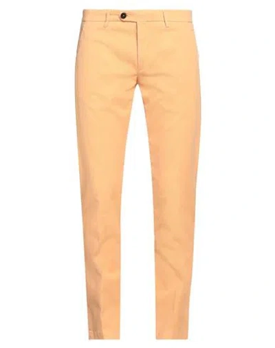 Michael Coal Man Pants Apricot Size 33 Cotton, Elastane In Orange