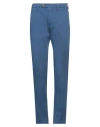 Michael Coal Man Pants Azure Size 32 Cotton, Elastane In Blue