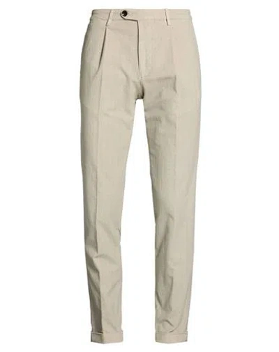 Michael Coal Man Pants Beige Size 32 Cotton, Elastane