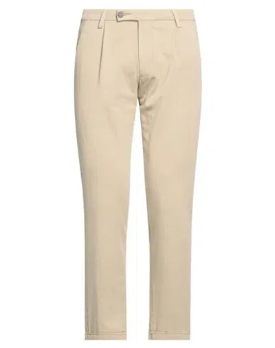 Michael Coal Man Pants Beige Size 33 Cotton, Polyester, Elastane