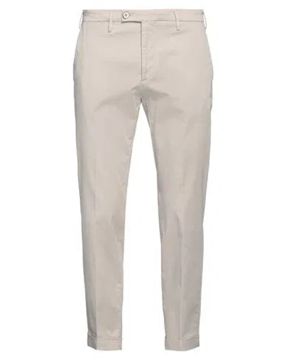 Michael Coal Man Pants Beige Size 34 Cotton, Elastane