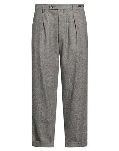 Michael Coal Man Pants Black Size 38 Wool, Polyester, Cashmere, Polyamide, Cotton In Gray