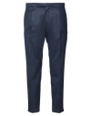 Michael Coal Man Pants Navy Size 28 Polyester, Wool, Viscose, Elastane In Blue