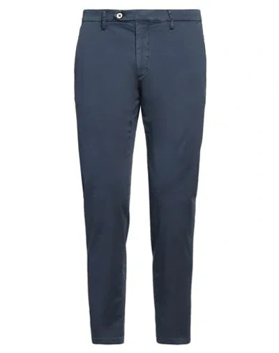 Michael Coal Man Pants Navy Size 31 Cotton, Elastane In Navy Blue