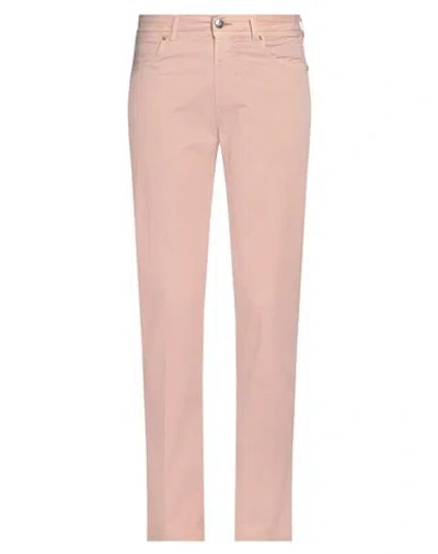 Michael Coal Man Pants Blush Size 33 Cotton, Elastane In Pink