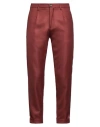 Michael Coal Man Pants Brick Size 32 Wool, Polyester, Polyamide In Red