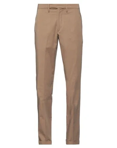 MICHAEL COAL MICHAEL COAL MAN PANTS BROWN SIZE 29 COTTON, ELASTANE