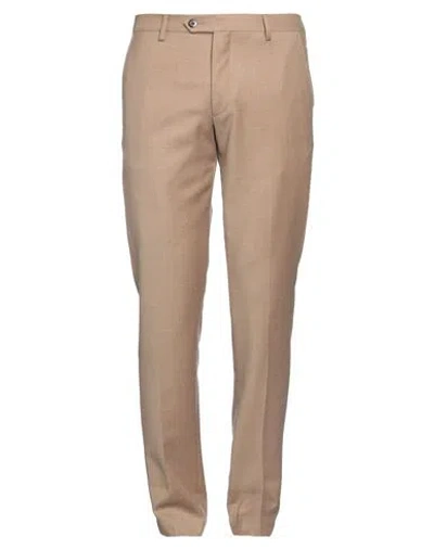 Michael Coal Man Pants Camel Size 31 Virgin Wool, Elastane In Beige