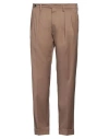Michael Coal Man Pants Camel Size 34 Super 110s Wool In Beige