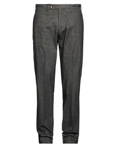 Michael Coal Man Pants Charcoal Size 35 Cotton, Polyester, Viscose, Elastane In Black
