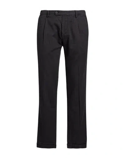 Michael Coal Man Pants Charcoal Size 36 Cotton, Polyester, Elastane In Black