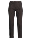 Michael Coal Man Pants Dark Brown Size 32 Cotton, Elastane In Brown