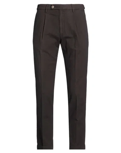 Michael Coal Man Pants Dark Brown Size 32 Cotton, Elastane