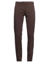 Michael Coal Man Pants Dark Brown Size 32 Cotton, Elastane