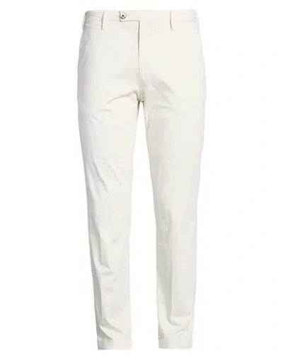 Michael Coal Man Pants Ivory Size 32 Cotton, Elastane In White