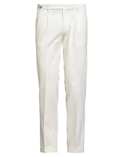 Michael Coal Man Pants Ivory Size 34 Cotton, Elastane In White