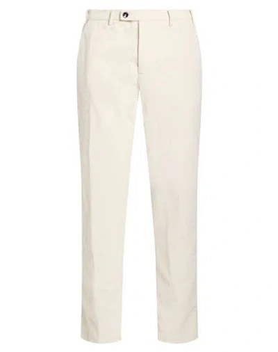 Michael Coal Man Pants Ivory Size 34 Cotton, Modal, Elastane In White