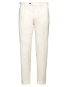 Michael Coal Man Pants Ivory Size 35 Virgin Wool In White