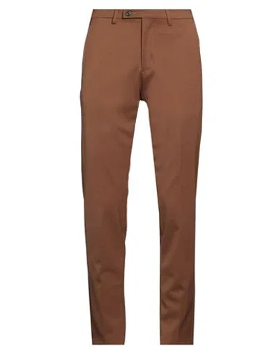 Michael Coal Man Pants Light Brown Size 33 Polyester, Virgin Wool, Elastane In Sand