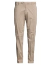 Michael Coal Man Pants Light Brown Size 40 Cotton, Elastane In Neutral