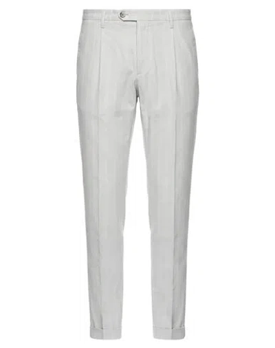 Michael Coal Man Pants Light Grey Size 40 Cotton, Elastane In White