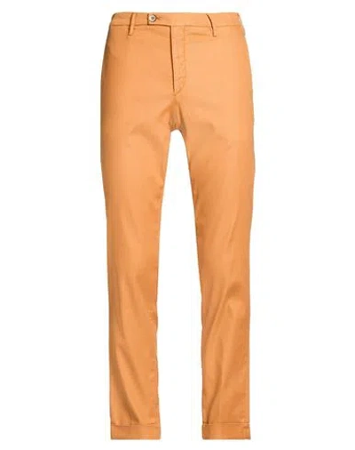 Michael Coal Man Pants Mandarin Size 34 Lyocell, Cotton, Elastane In Orange