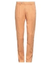Michael Coal Man Pants Marigold Size 31 Linen, Cotton, Elastane In Yellow