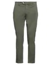 Michael Coal Man Pants Military Green Size 29 Cotton, Elastane
