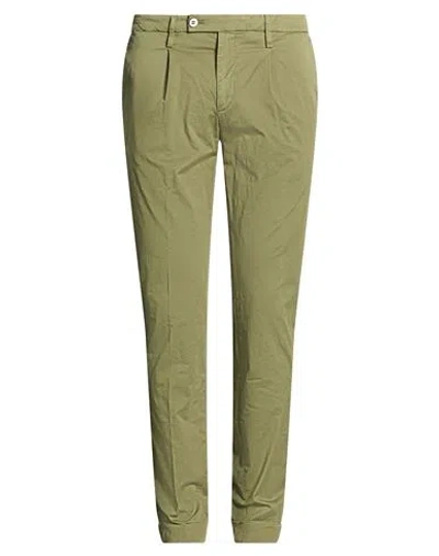 Michael Coal Man Pants Military Green Size 30 Cotton, Elastane