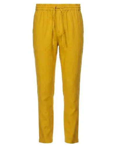 Michael Coal Man Pants Mustard Size 34 Virgin Wool In Yellow