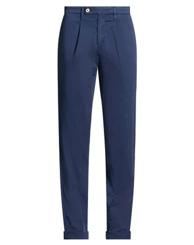 Michael Coal Man Pants Navy Size 30 Cotton, Elastane In Blue