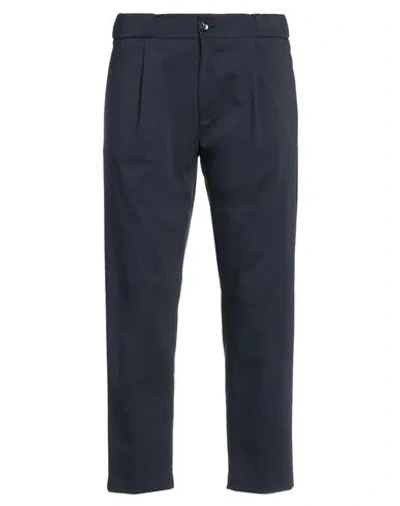 Michael Coal Man Pants Navy Size 31 Cotton, Polyester, Elastane In Navy Blue