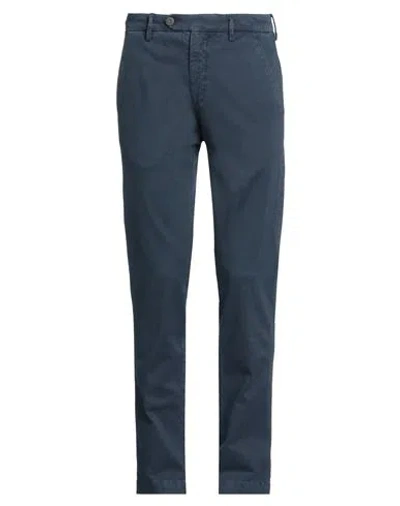 Michael Coal Man Pants Navy Size 33 Cotton, Elastane In Navy Blue