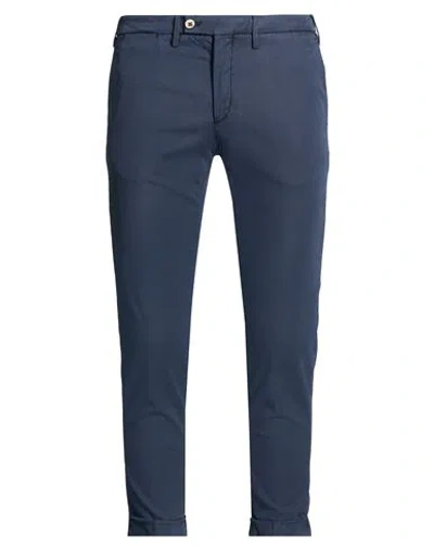 Michael Coal Man Pants Navy Size 34 Cotton, Lyocell, Elastane In Blue