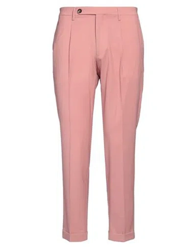 Michael Coal Man Pants Pink Size 34 Virgin Wool, Elastane