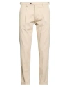 Michael Coal Man Pants Ivory Size 35 Virgin Wool In White
