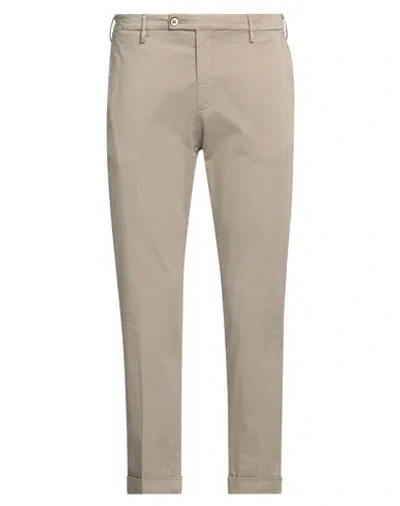 Michael Coal Man Pants Khaki Size 35 Cotton, Elastane In Beige