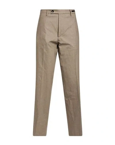 Michael Coal Man Pants Taupe Size 36 Cotton, Polyester, Viscose, Elastane In Grey