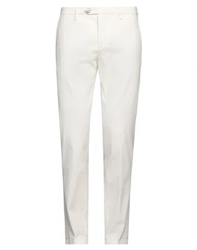 Michael Coal Man Pants White Size 33 Cotton, Elastane In White
